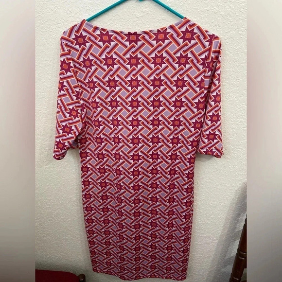 Tracy Negoshian Geometric Summer Dress Sz Medium M - Picture 3 of 9